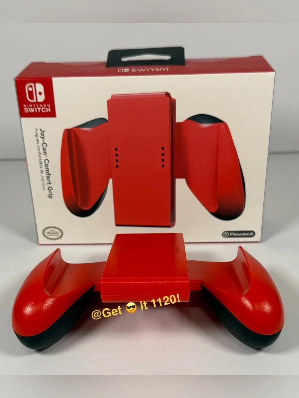 PowerA Joy-Con Comfort Grip for Nintendo Switch Red